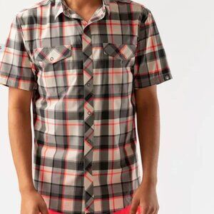 NWT Rabbit snap front plaid shirt